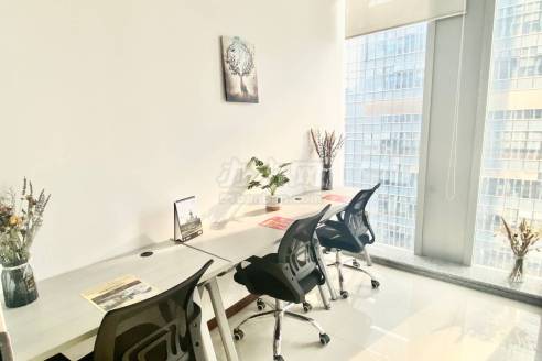 地中海大厦工位出租,天河岗顶新装修带空调人均499元全包出租 拎包即